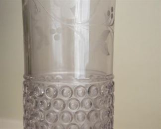 etched vase