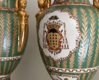 13" ceramic vases (2/pair)