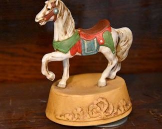 carousel horse music box