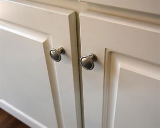 white cabinet storage (detail)