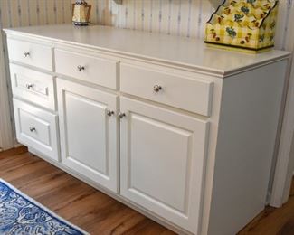 white cabinet storage