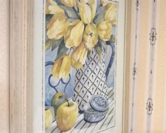 framed watercolor print