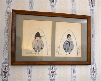 signed and numbered watercolors