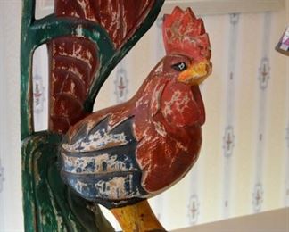 wooden rooster