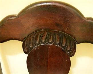 wooden chair on casters (detail)