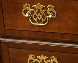 Stoneleigh Mahogany, Stanley Furniture Company, dresser (hardware detail)