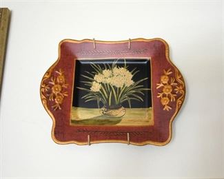 mounted decorative plate (2/pair)