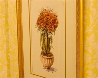 framed art, roses