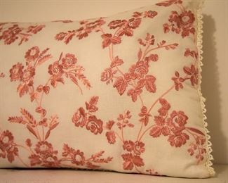 embroidered decorative pillow