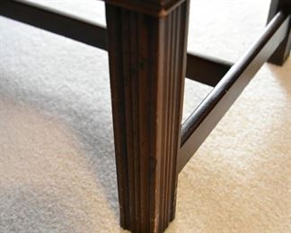 Henredon's 18th Century Portfolio tall/vertical chest of drawers (leg detail)