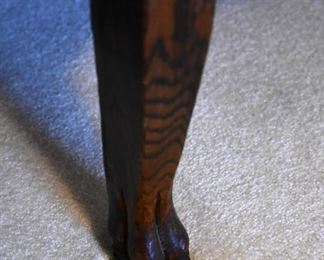 beautiful display cabinet, mirror on top (foot detail)