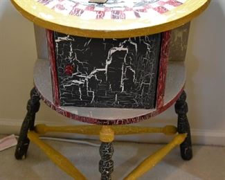 painted side table
