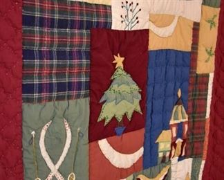 Christmas quilt, dated 1998