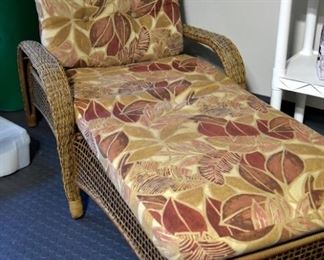 wicker lounger