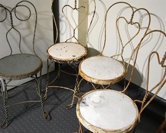 metal chairs (4/four)