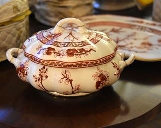 Coalport bone china, "Indian Tree Coral" pattern