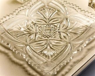 decorative glass plate