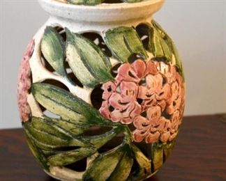 carved jar