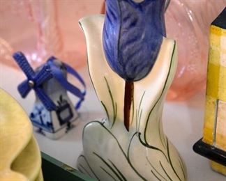 tulip vase and windmill ornament