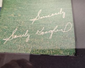 Sandy Koufax signed