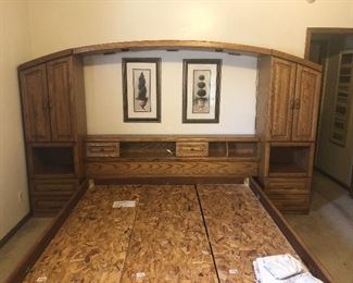 Part of bedroom set king bed frame