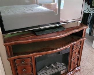 nice cabinet, large flat screen sold separately