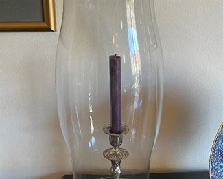 Hurricane shades, circa 1960's , Louisiana, Qty 2.... and Qty. 2 metal candles sold separately from Panama 