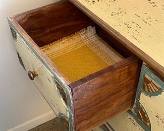 Vintage french painted chest