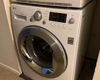 LG Washer and LG Dryer  (sold separately, can be placed free standing or on a pedestal or on top of each other)