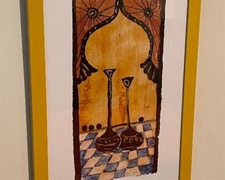 Original Wall art from Barcelona, Spain (Spain's Catalonia Region), Signed.