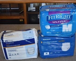 Lot of 3 Packs of Protective Underwear