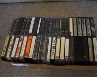 Lot of Assorted Music Cassette Tapes - Previously Recorded Blank Tapes