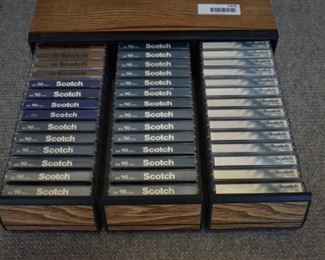 Lot of Assorted Music Cassette Tapes - Previously Recorded Blank Tapes