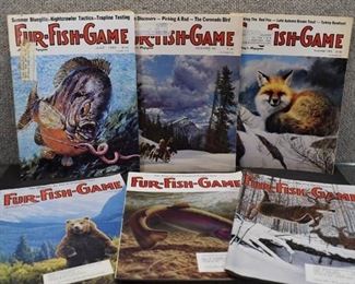 Vintage Lot of 6 Fur, Fish - Game Magazines | 1985, 87, 89, 2001, 02, 03