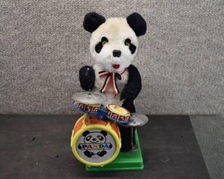 Vintage Battery Operated Drumming Panda Toy | Son Ai Toy | SA140-A | 10.5"x8"x5"