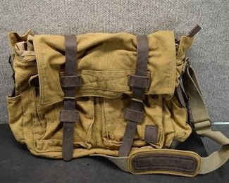 Canvas Satchel Bag With Pockets | Unbranded | 19"x11"