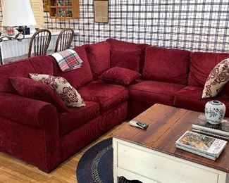 red sectional 