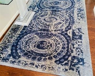 $275
5 x 8 BOSWORTH PRINTED TUFTED WOOL AREA RUG - BLUE COLOR WITH 3 CIRCLES 
96”L x 60”W