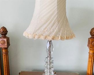 $125 PAIR
2 GLASS LAMPS
21.5”H