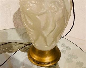 $60
DANCING NUDE WOMEN GLASS LAMP WITH BRASS
34”H
