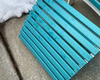 $250
BERLIN GARDENS ADIRONDACK CHAIRS WITH FOOTRESTS AND SMALL TABLE