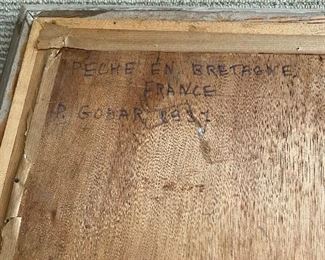 $250
ANTIQUE OIL ON WOOD NAUTICAL SCENE PAINTING BY “P. GODAR” 1937
29.5”L x 20.5”H