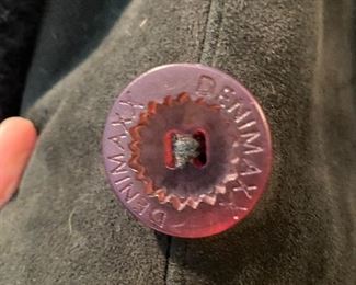 $150 GREEN DENMAX SHEARLING COAT