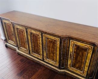 $250
VINTAGE DREXEL HERITAGE WOODEN BUFFET WITH SWIRLS- COMES WITH PADS