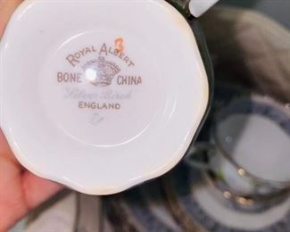 $85
ROYAL ALBERT SILVER BIRCH SET OF 6 TEA CUPS SET