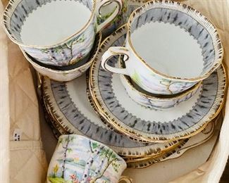 $85
ROYAL ALBERT SILVER BIRCH SET OF 6 TEA CUPS SET