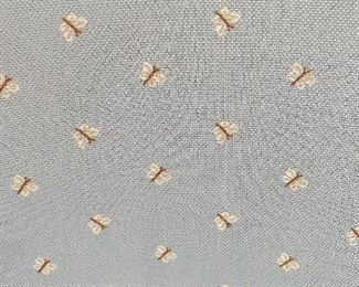 $75
VINTAGE PALE BLUE FABRIC WITH BUTTERFLIES UPHOLSTERED CHAIR
24”W x 23”D x 34”H