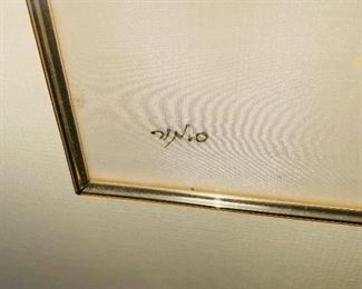 $75
GOLD FRAME / PAINTED ON SILK FLORAL BOUQUET