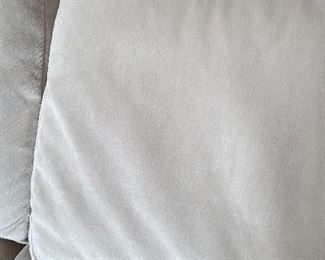 $850
VANGUARD FURNITURE SOFT CREAM VELVET FABRIC WITH DUCK FEATHER / DUCK DOWN FILLED CUSHIONS
LEFT SIDE LOUNGER SECTIONAL SOFA
120”L x 68”W x 35”H