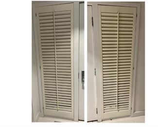 Two plantation shutters  23"w x 77" high. Priced at  $30